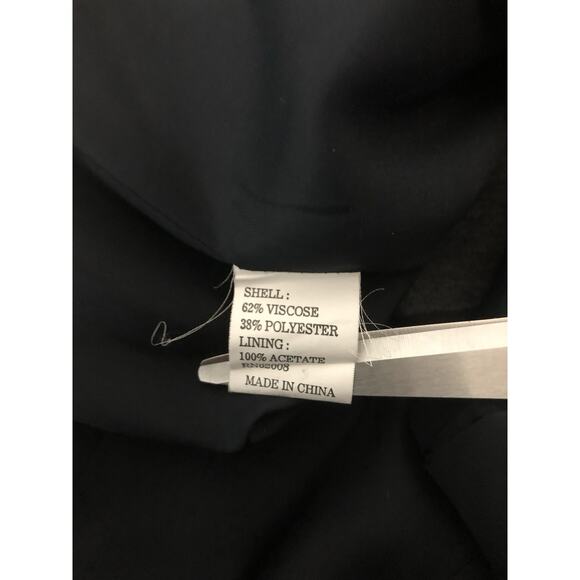 Lena Gabriel New York Women Blazer 10 Long Sleeve Clueless Preppy Black 3 Button - Picture 8 of 11